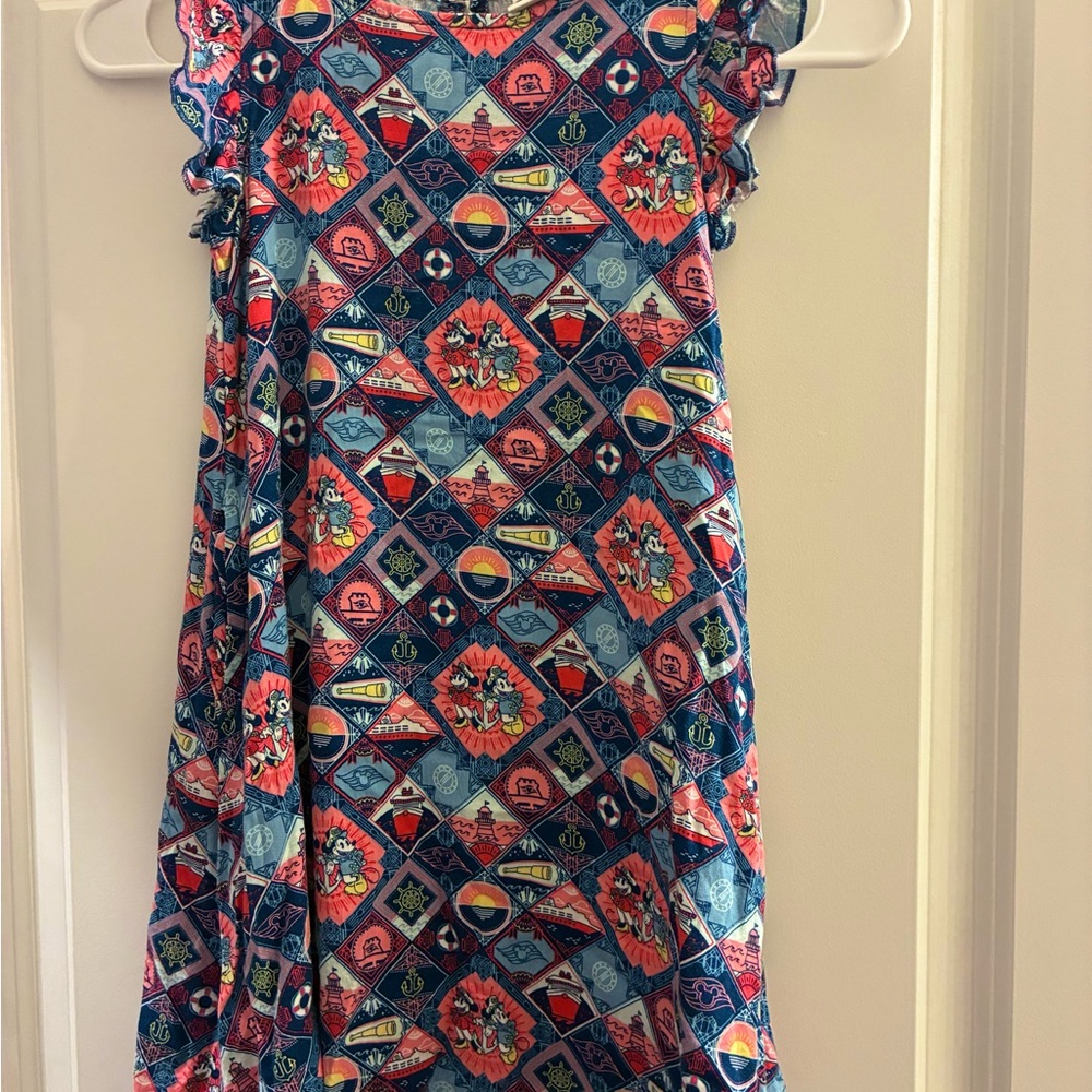 Disney Cruise Line Girls nautical dress size small